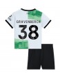 Liverpool Ryan Gravenberch #38 Venkovní dres pro děti 2023-24 Krátký Rukáv (+ trenýrky)